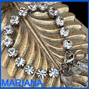 MARIANA TENNIS BRACELET-Authentic Round-Cut Clear Crystal Stones in Cup Setting